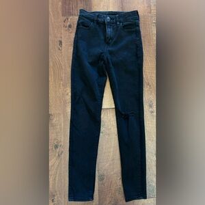 American eagle AE outfitters jean jeggings sz 0 short hi rise Next level stretch